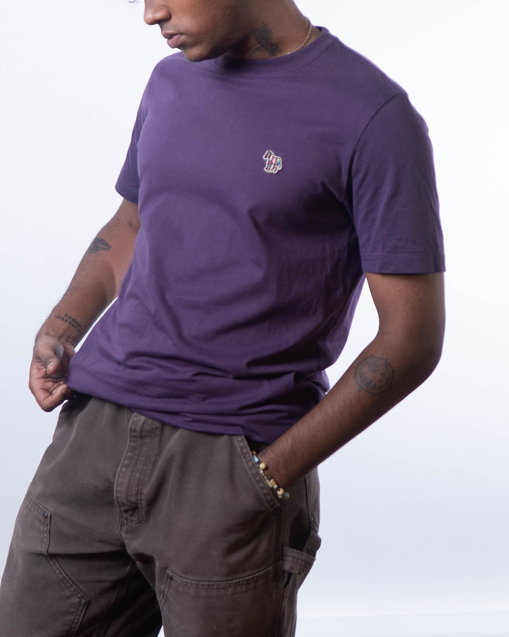 Paul Smith Zebra Logo T-Shirt - Purple