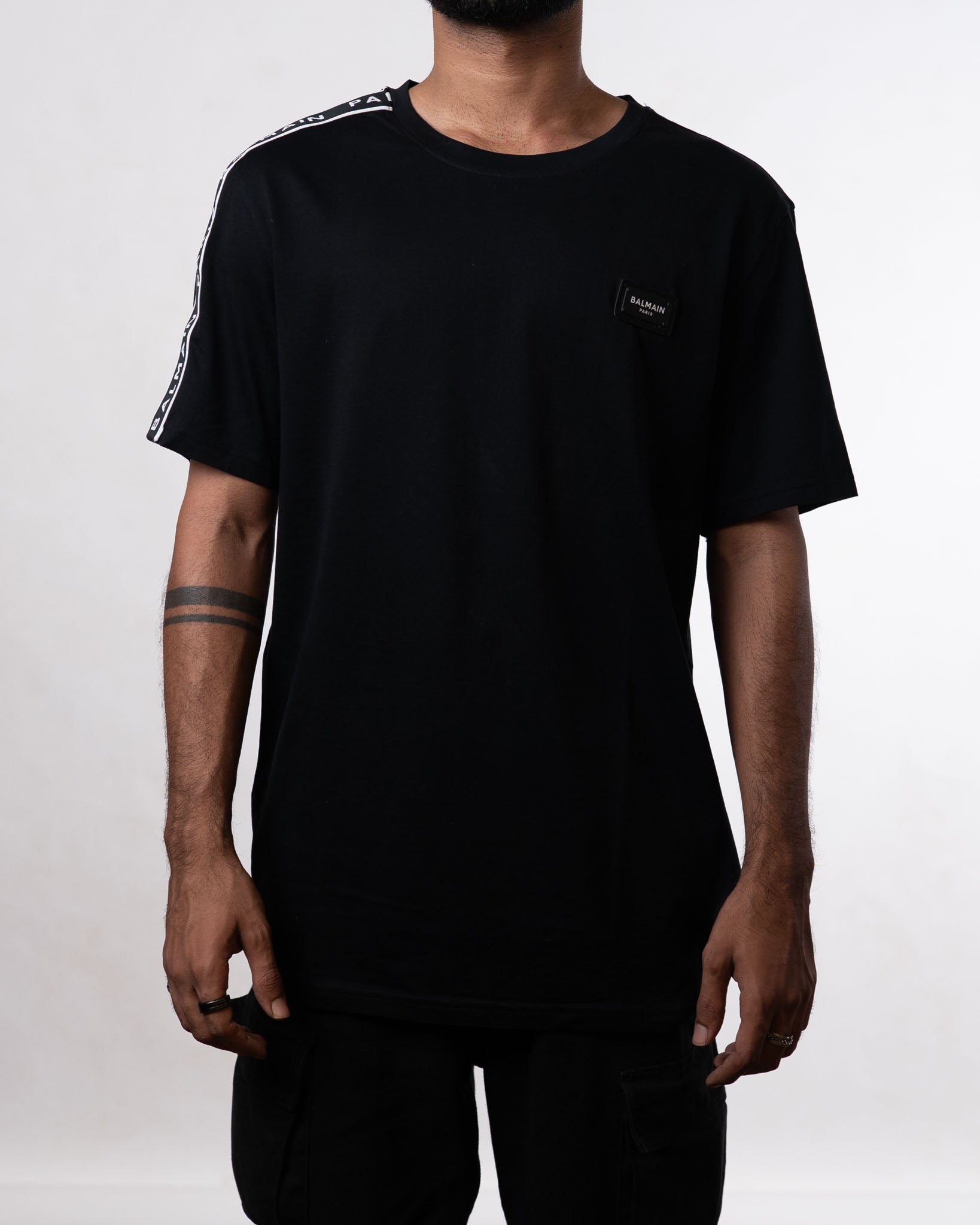 Balmain Paris Basic Black Tee