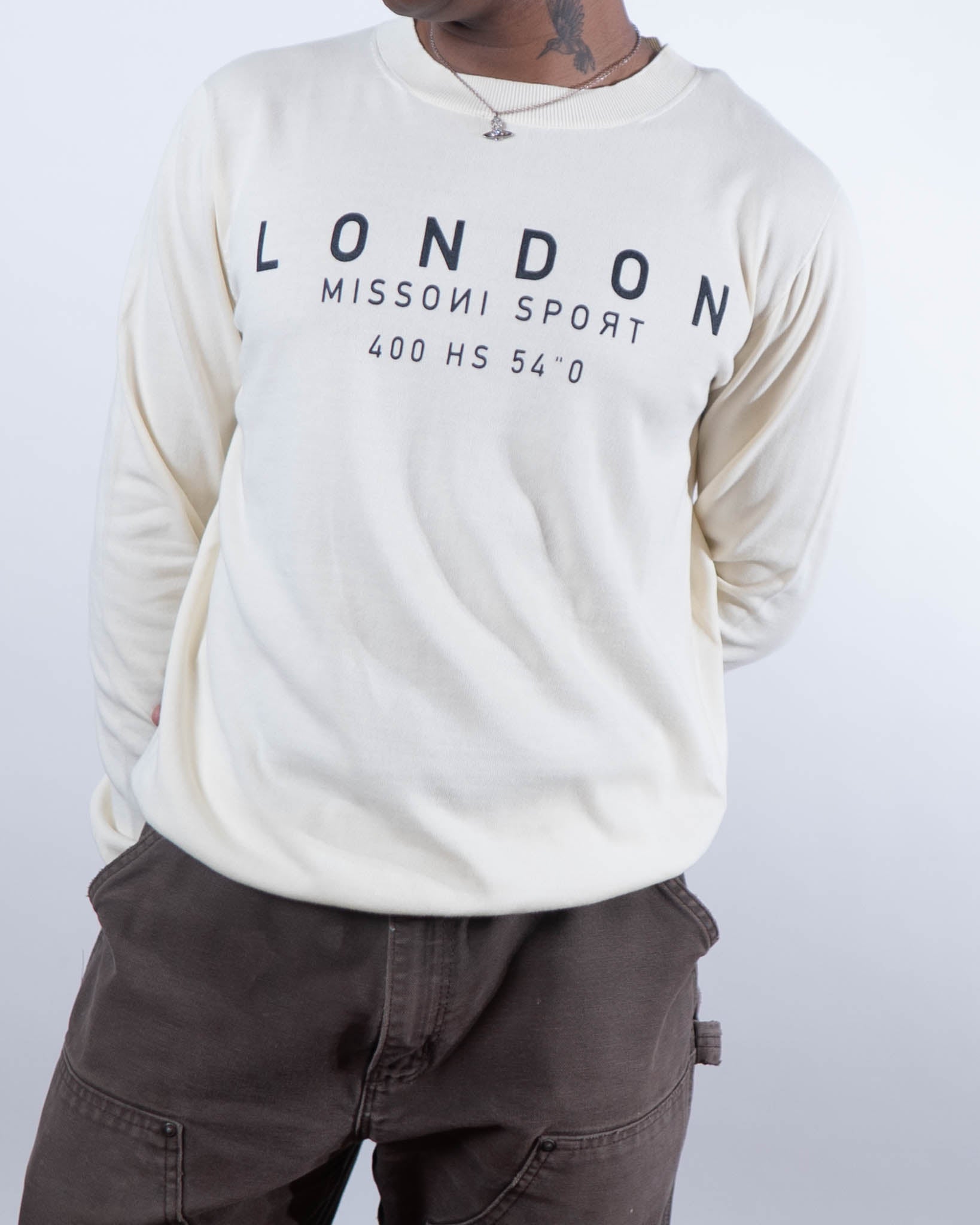 Missoni Sport Off White Logo Sweater - DS