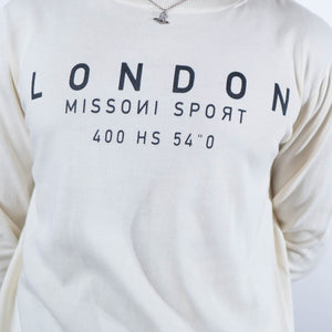 Missoni Sport Off White Logo Sweater - DS