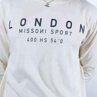 Missoni Sport Off White Logo Sweater - DS