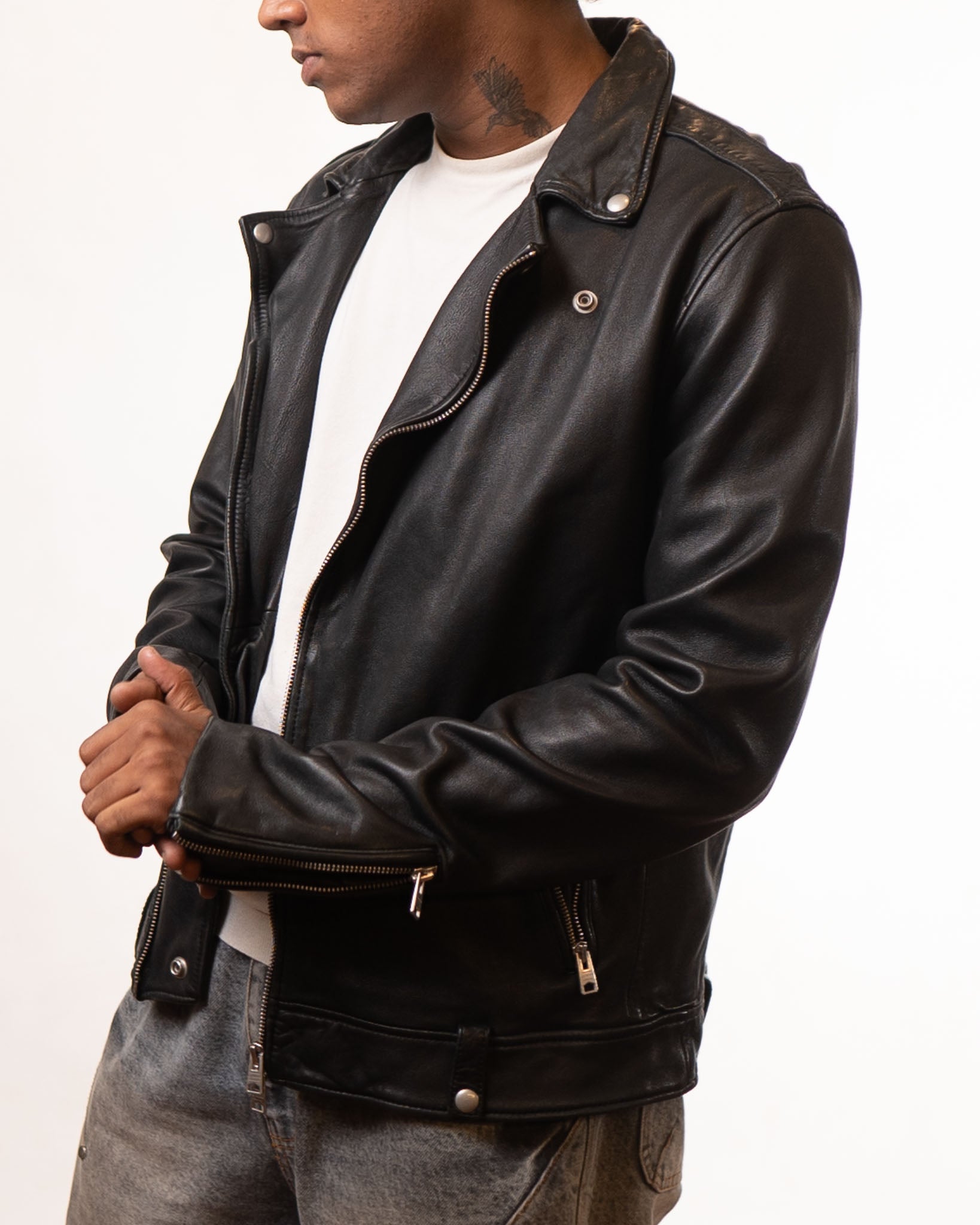 All Saints Black Leather Jacket