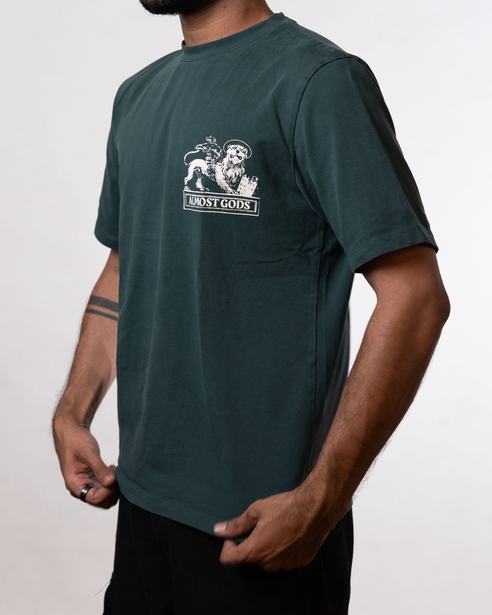 Almost Gods pine green T-shirt