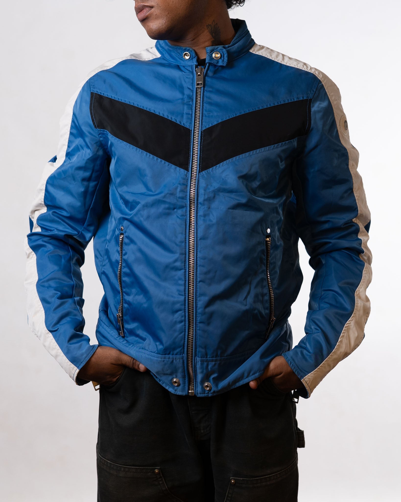 Diesel blue reversible jacket