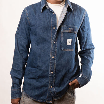 Calvin Klein Relaxed Utility Denim Shirt
