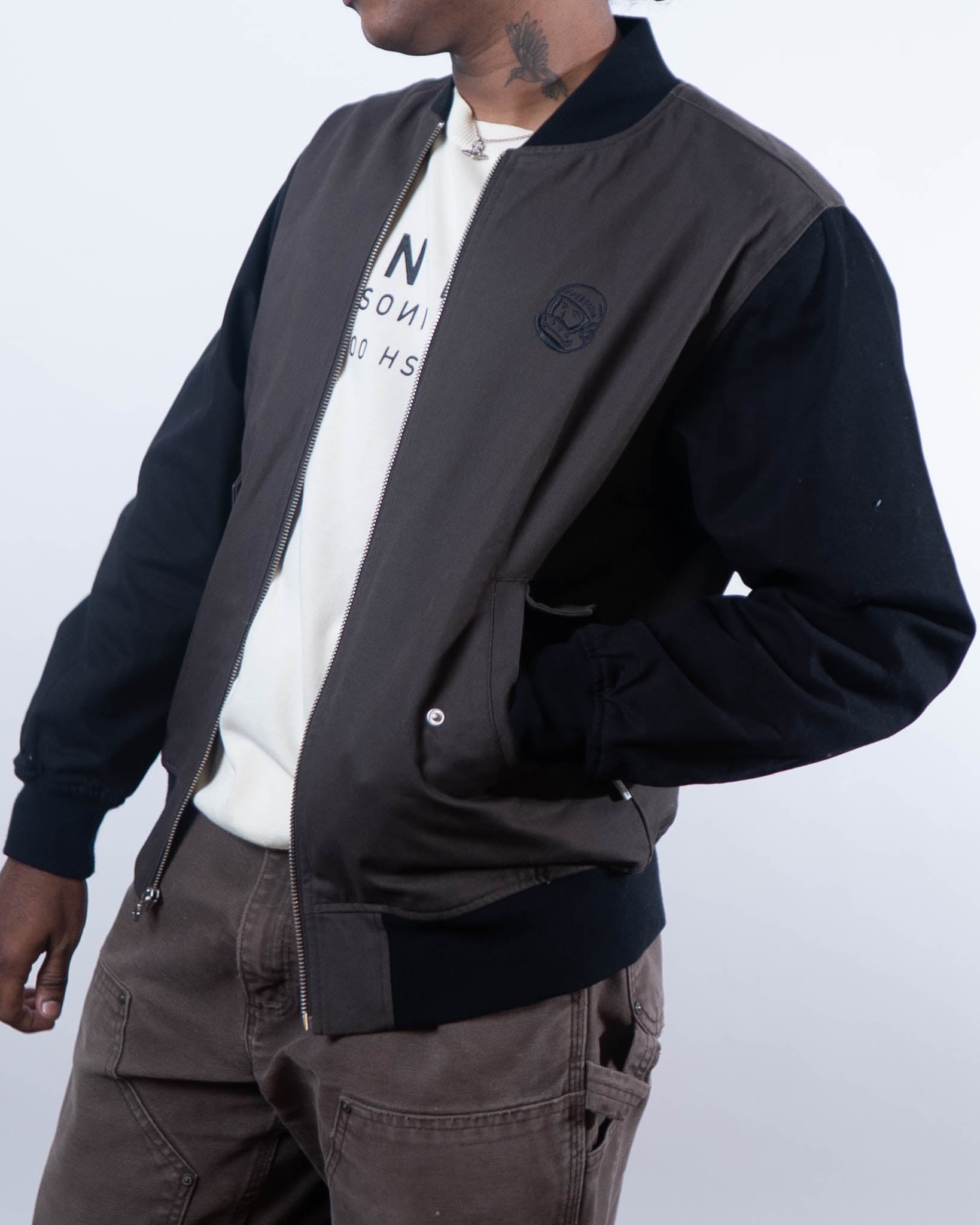Billionaire Boys Club Logo Brown Bomber Jacket