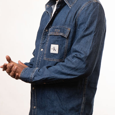 Calvin Klein Relaxed Utility Denim Shirt