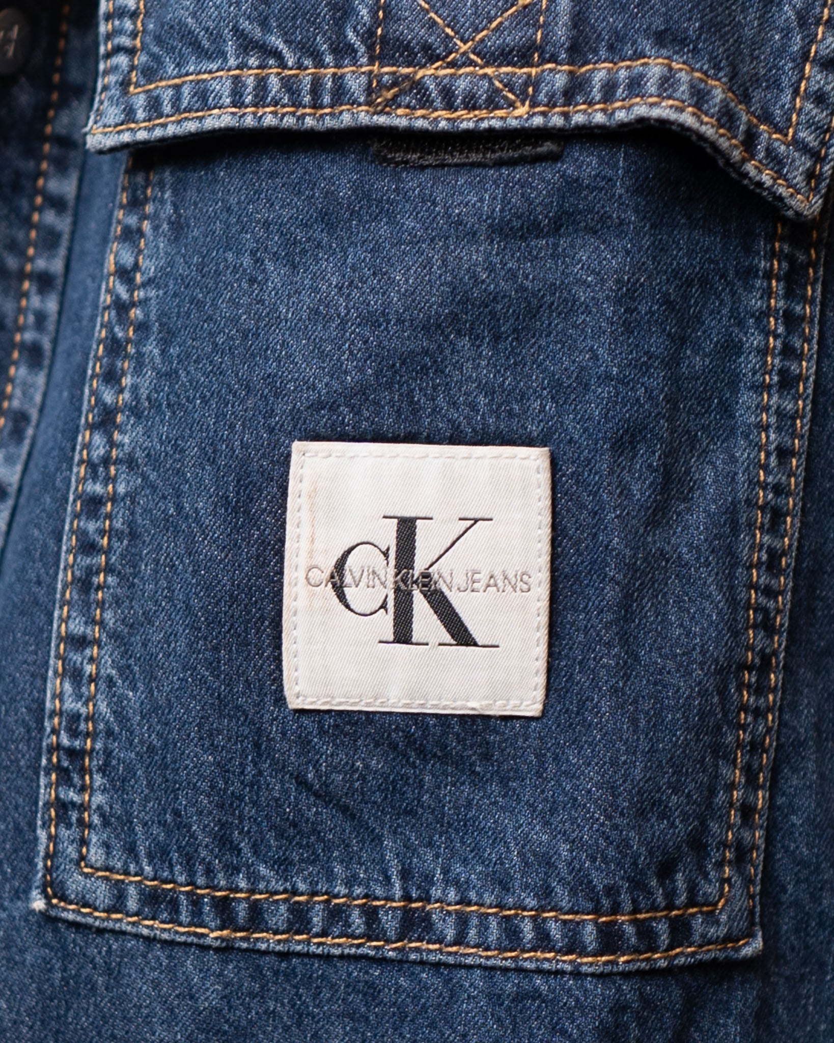 Calvin Klein Relaxed Utility Denim Shirt