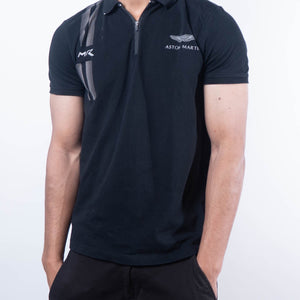 Hackett Polo T-Shirt - Black