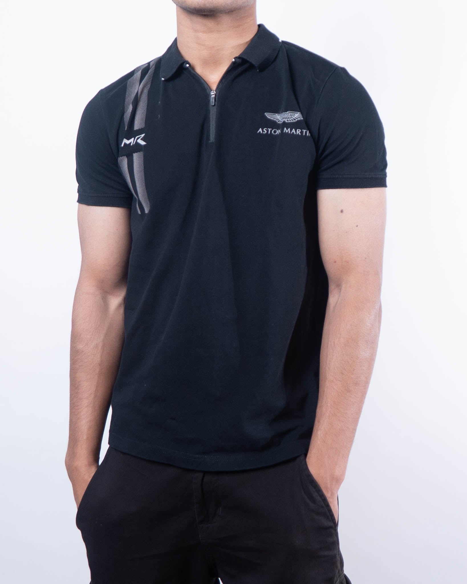 Hackett Polo T-Shirt - Black