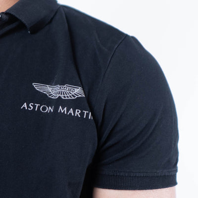 Hackett Polo T-Shirt - Black