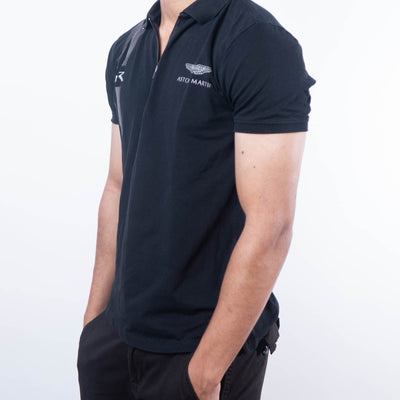 Hackett Polo T-Shirt - Black