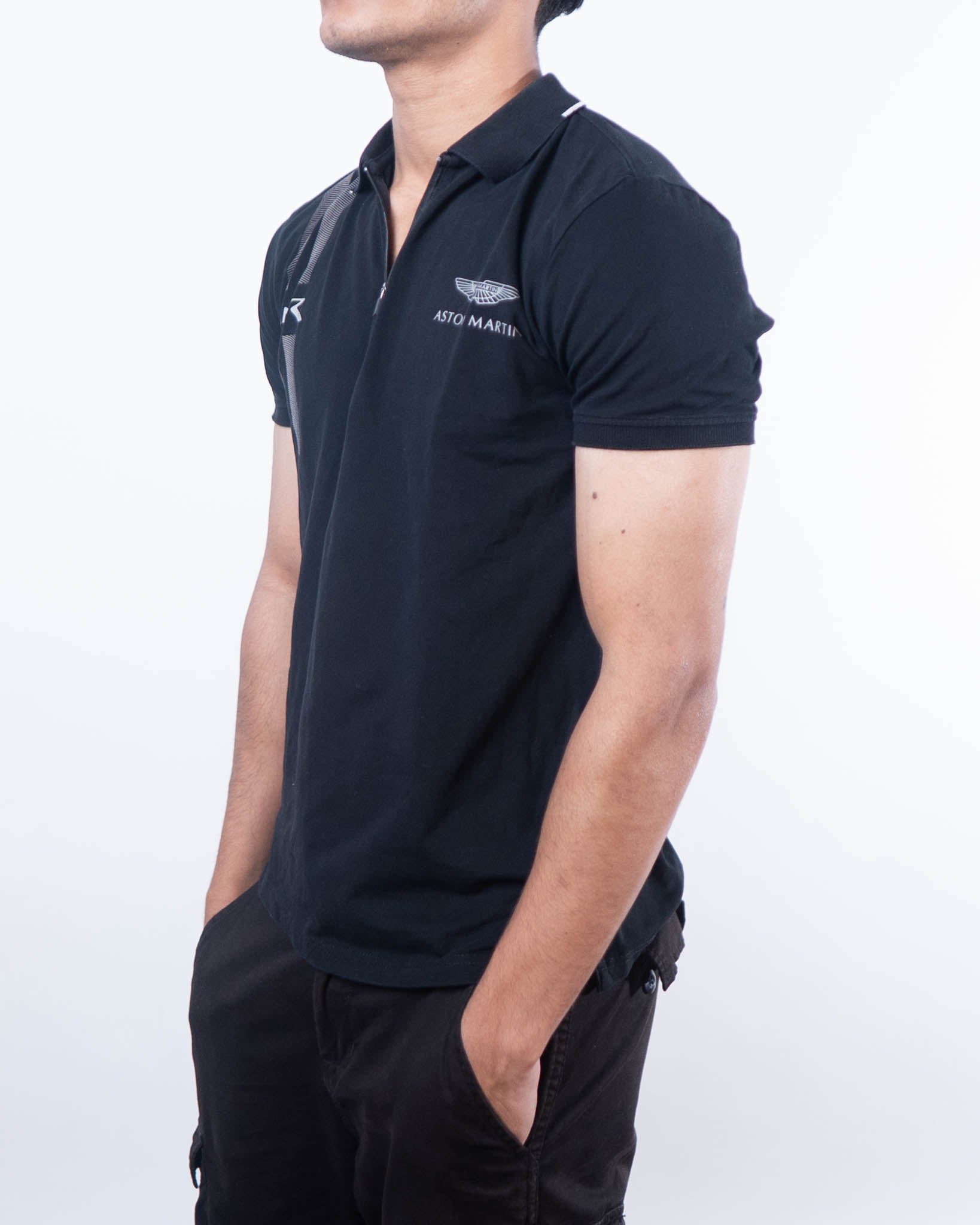 Hackett Polo T-Shirt - Black