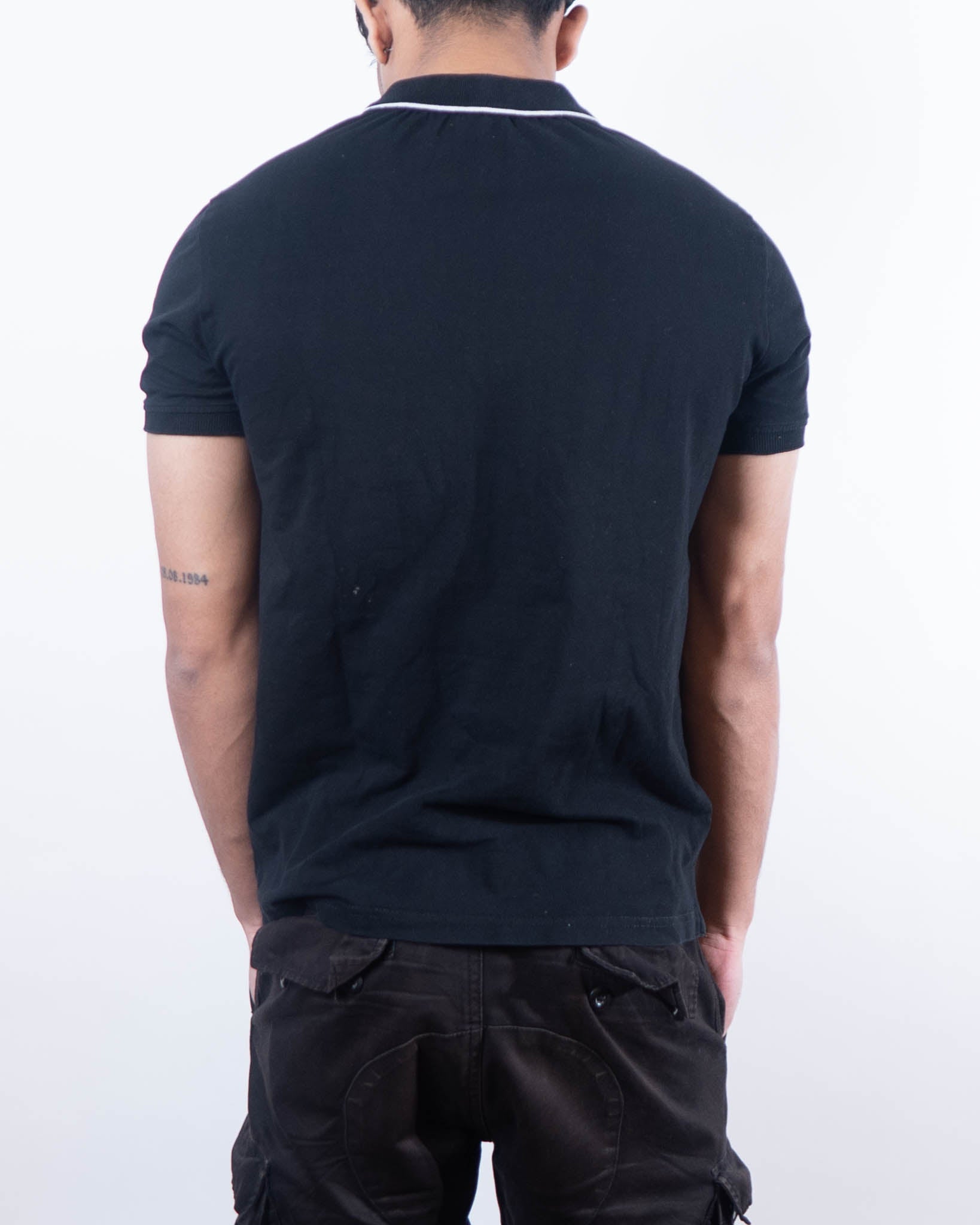 Hackett Polo T-Shirt - Black