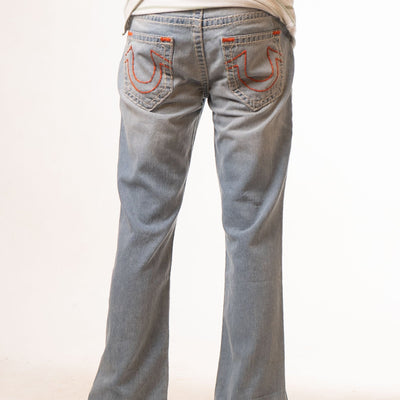 True Religion Low Rise Denim Section  Billy Super T