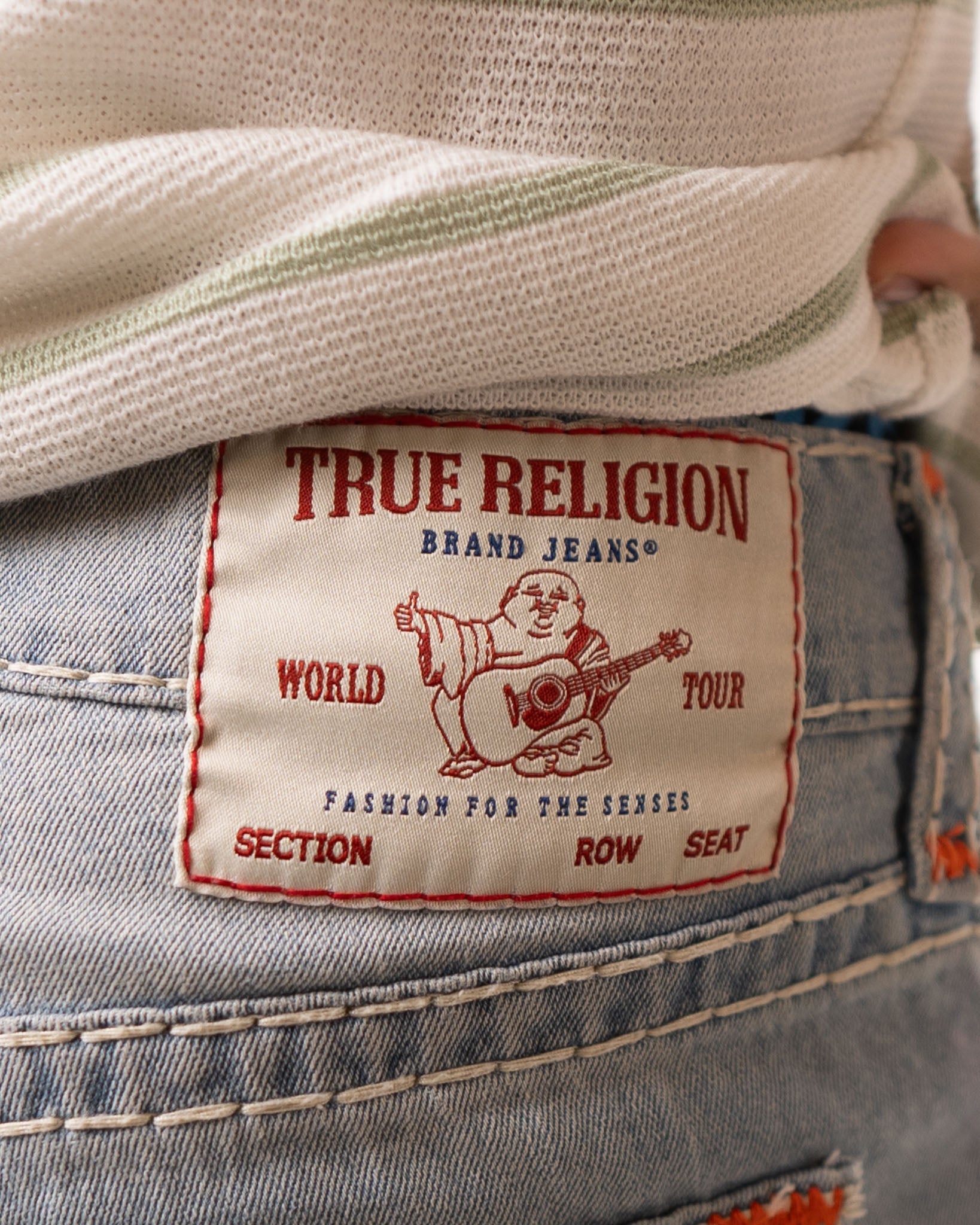 True Religion Low Rise Denim Section  Billy Super T