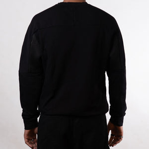 Emporio Armani Black Yellow stripe sweatshirt