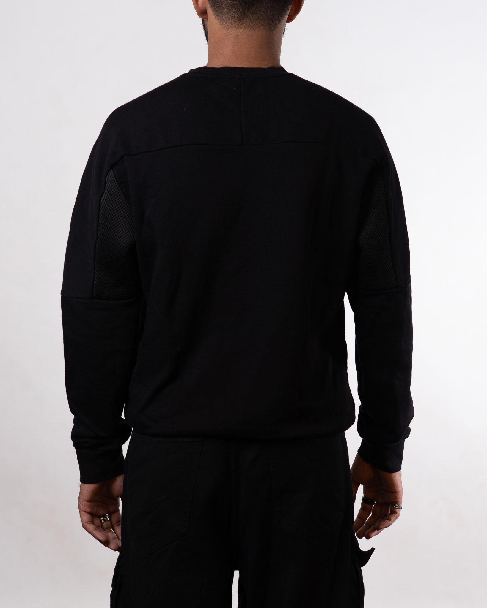 Emporio Armani Black Yellow stripe sweatshirt