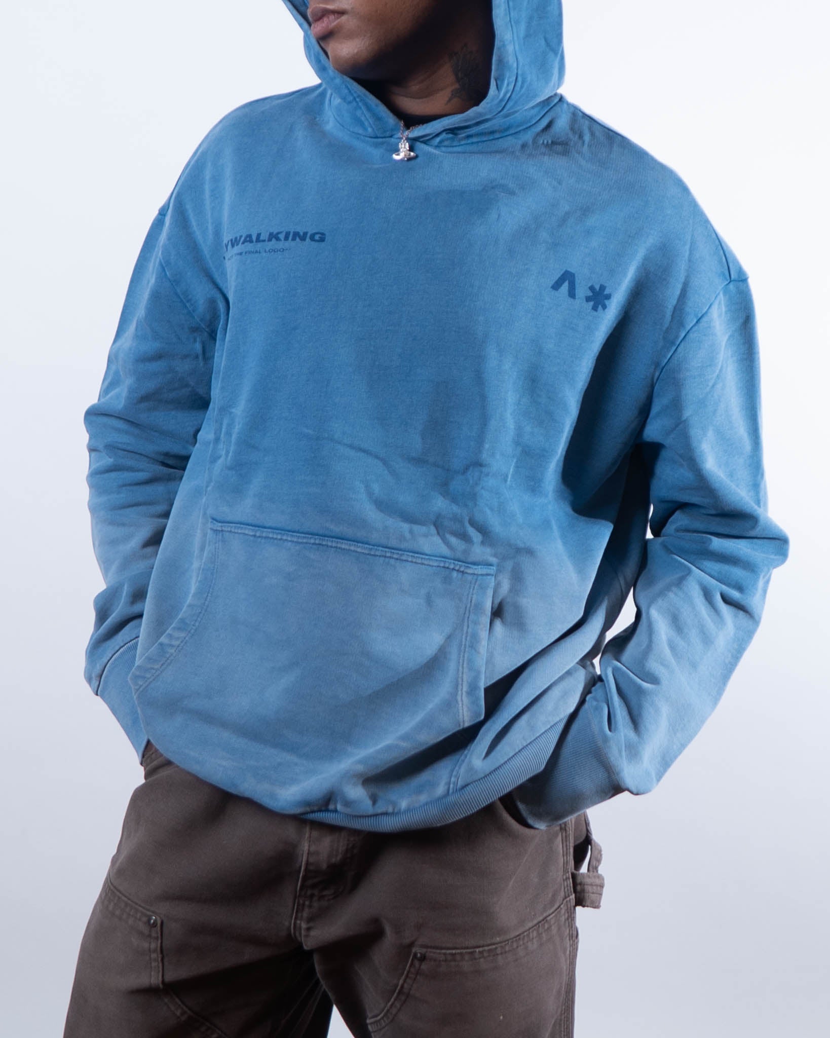 Jaywalking Blue Wash Hoodie