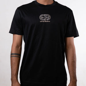 Emporio Armani EA logo black tee