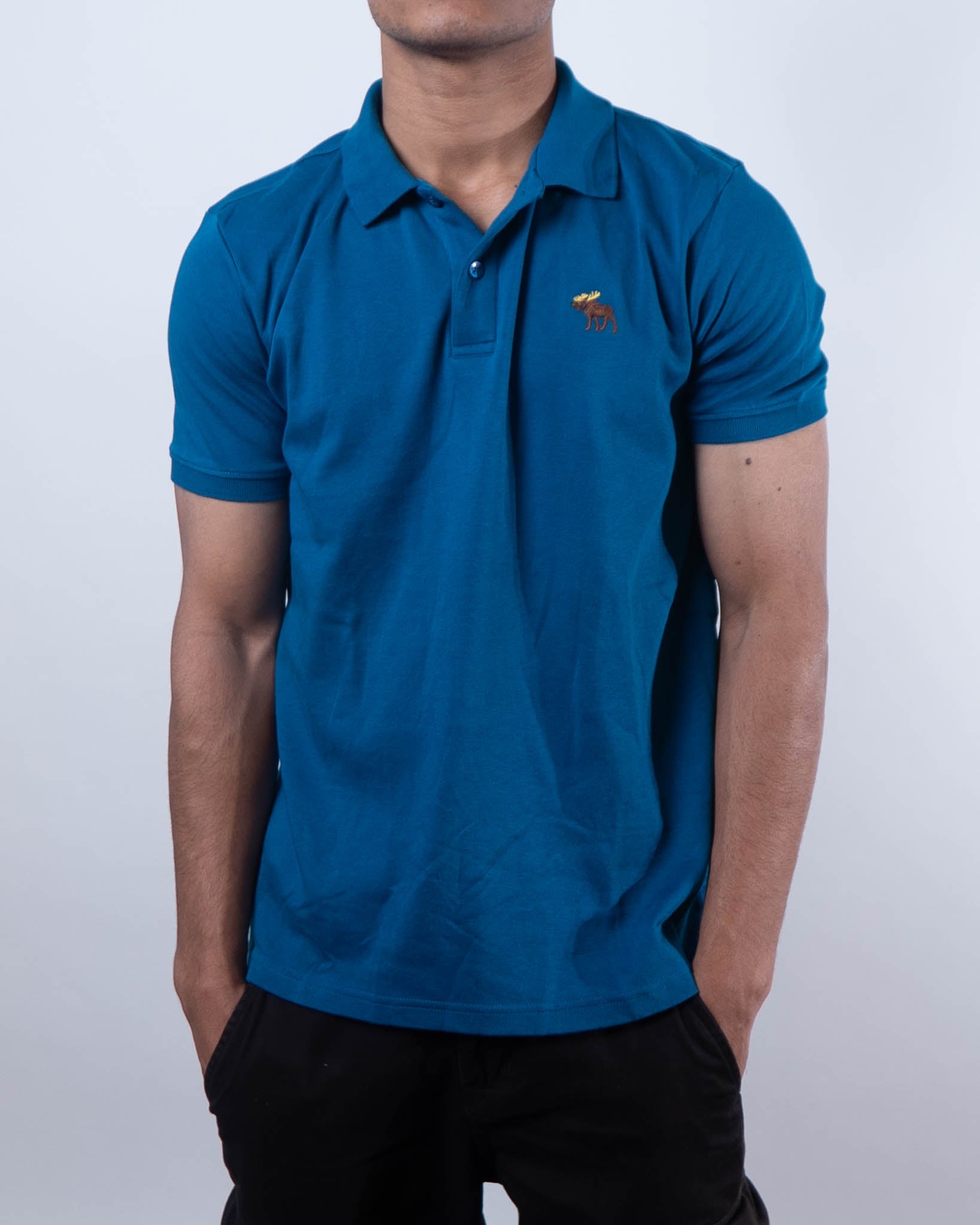 Abercrombie & Fitch Tonal Icon Don't Sweat it Polo T-Shirt