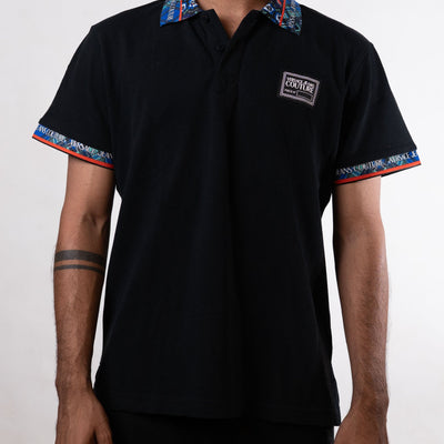 Versace Jeans Couture Black Flower Printed Tee