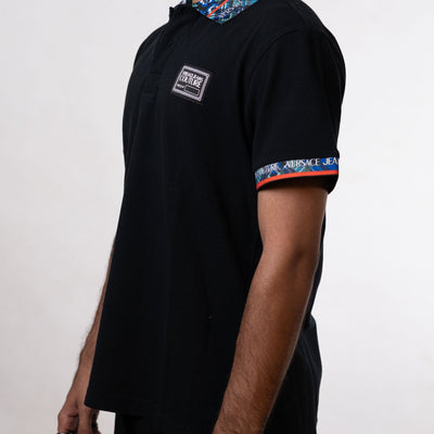 Versace Jeans Couture Black Flower Printed Tee