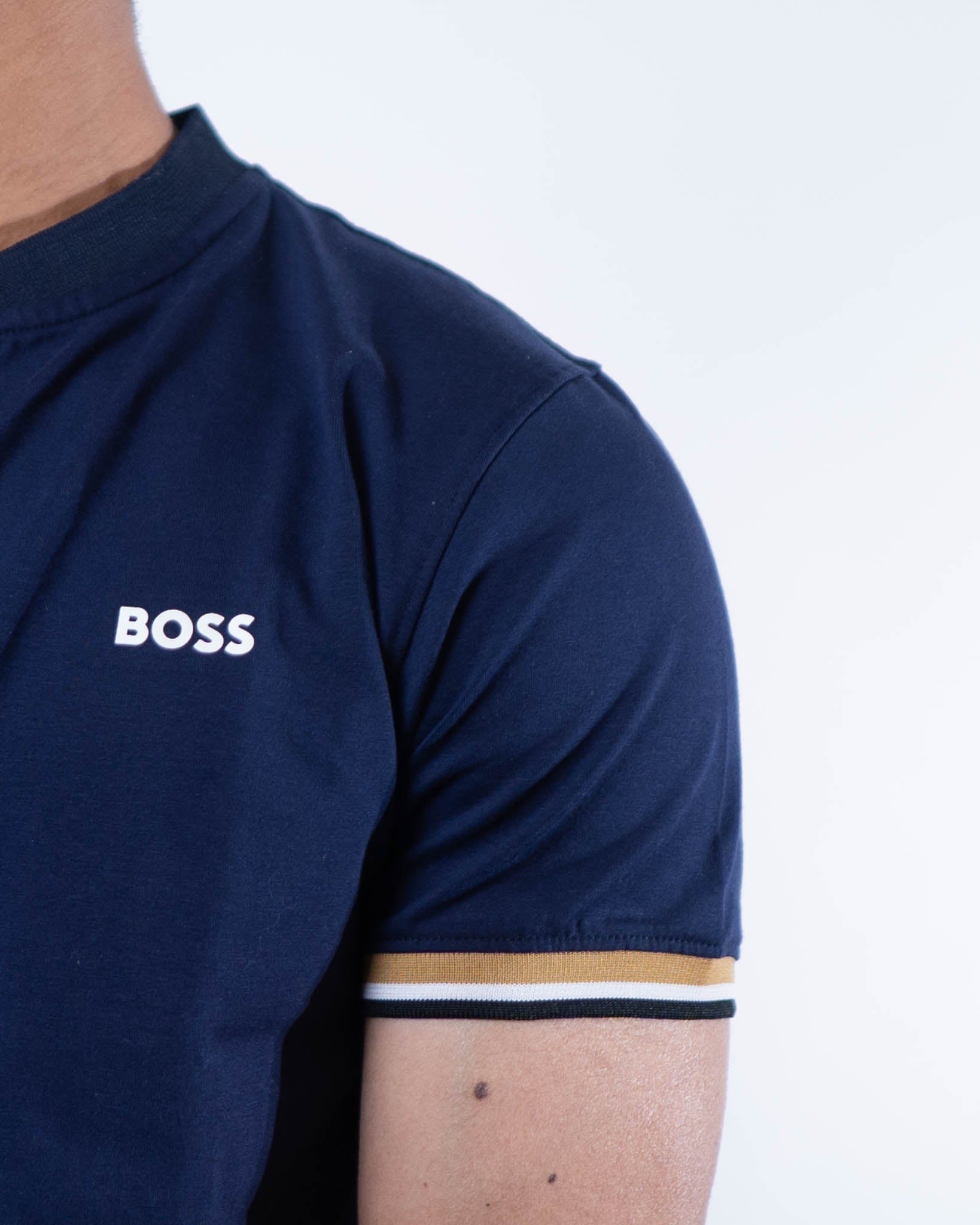 Hugo Boss x Matteo Berrettini Slim-Fit Stripes Polo T-Shirt