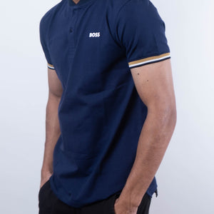 Hugo Boss x Matteo Berrettini Slim-Fit Stripes Polo T-Shirt