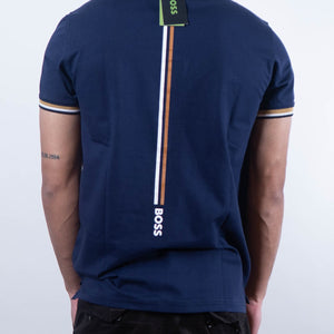 Hugo Boss x Matteo Berrettini Slim-Fit Stripes Polo T-Shirt