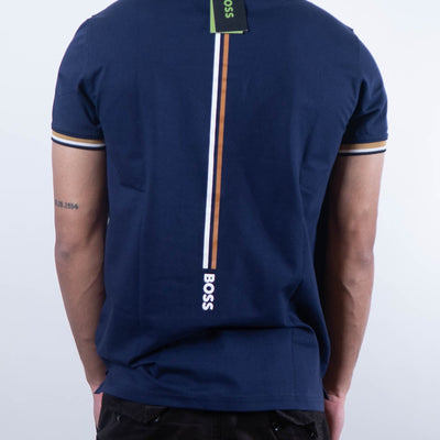 Hugo Boss x Matteo Berrettini Slim-Fit Stripes Polo T-Shirt