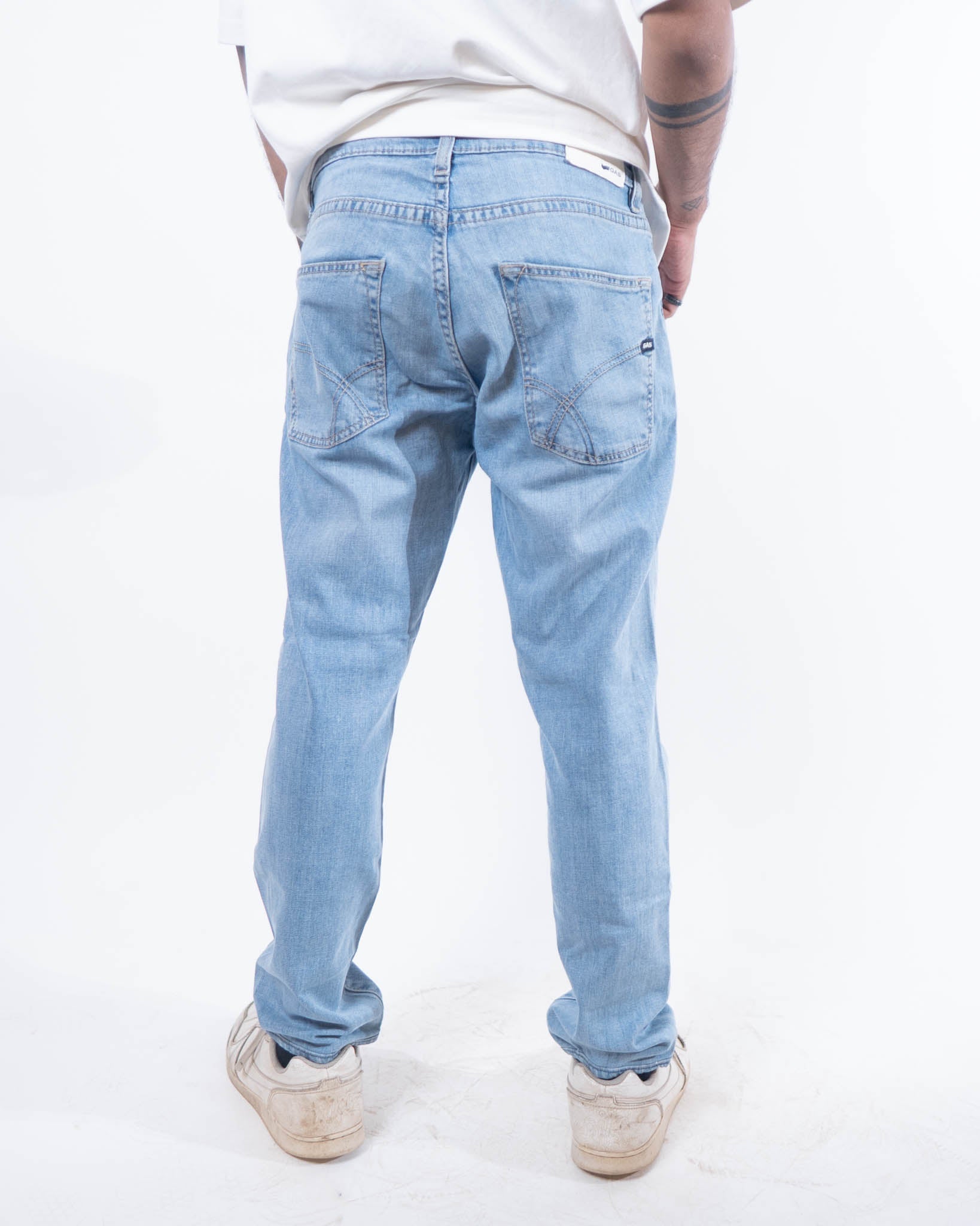 GAS Straight Fit Mid-rise Denim - light Blue