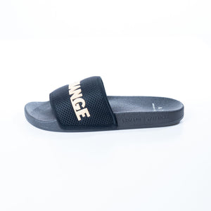 Armani Exchange Black Beach Slippers