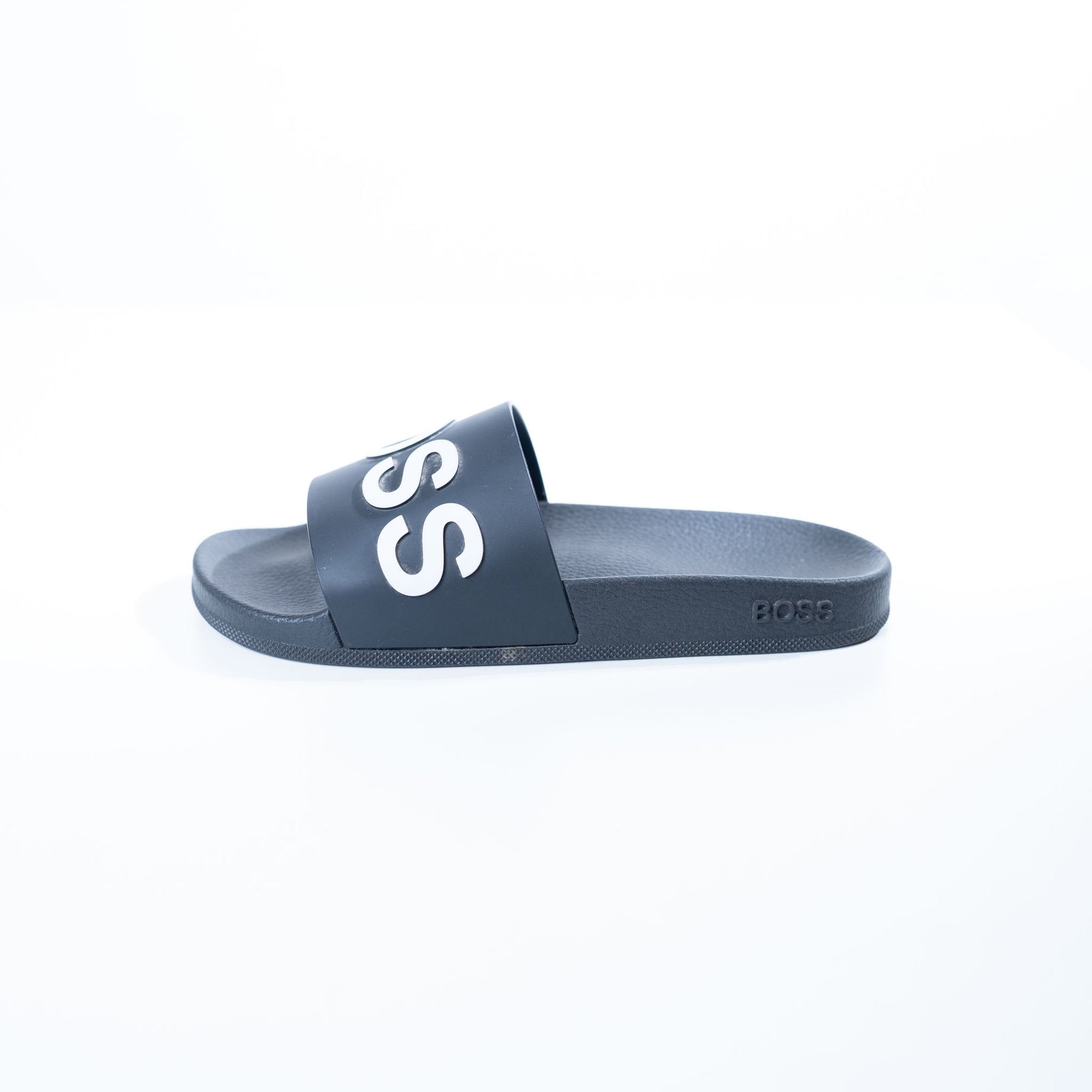 Hugo Boss Mens Black Sliders