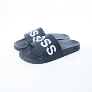 Hugo Boss Mens Black Sliders