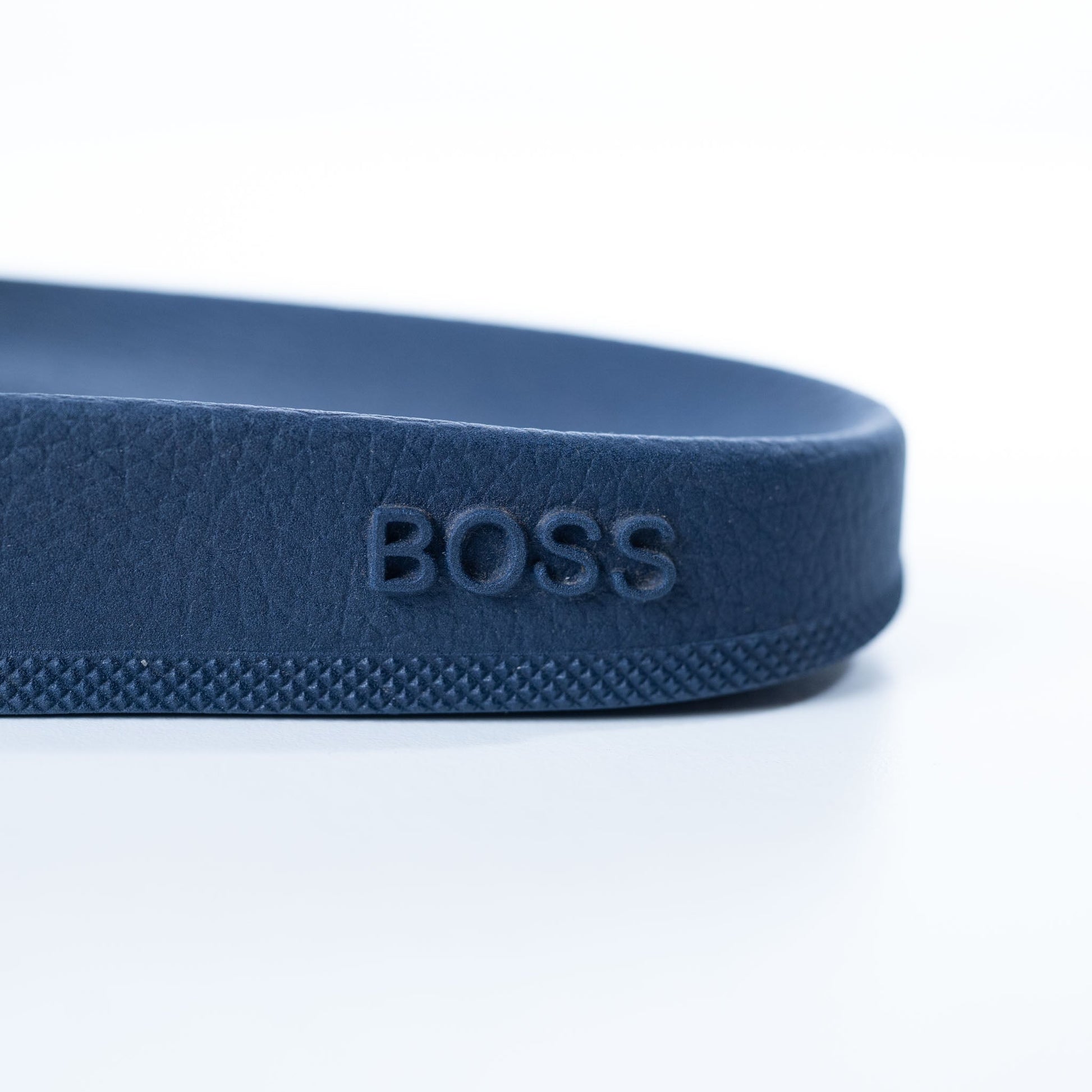 Hugo Boss Mens Navy Blue Sliders