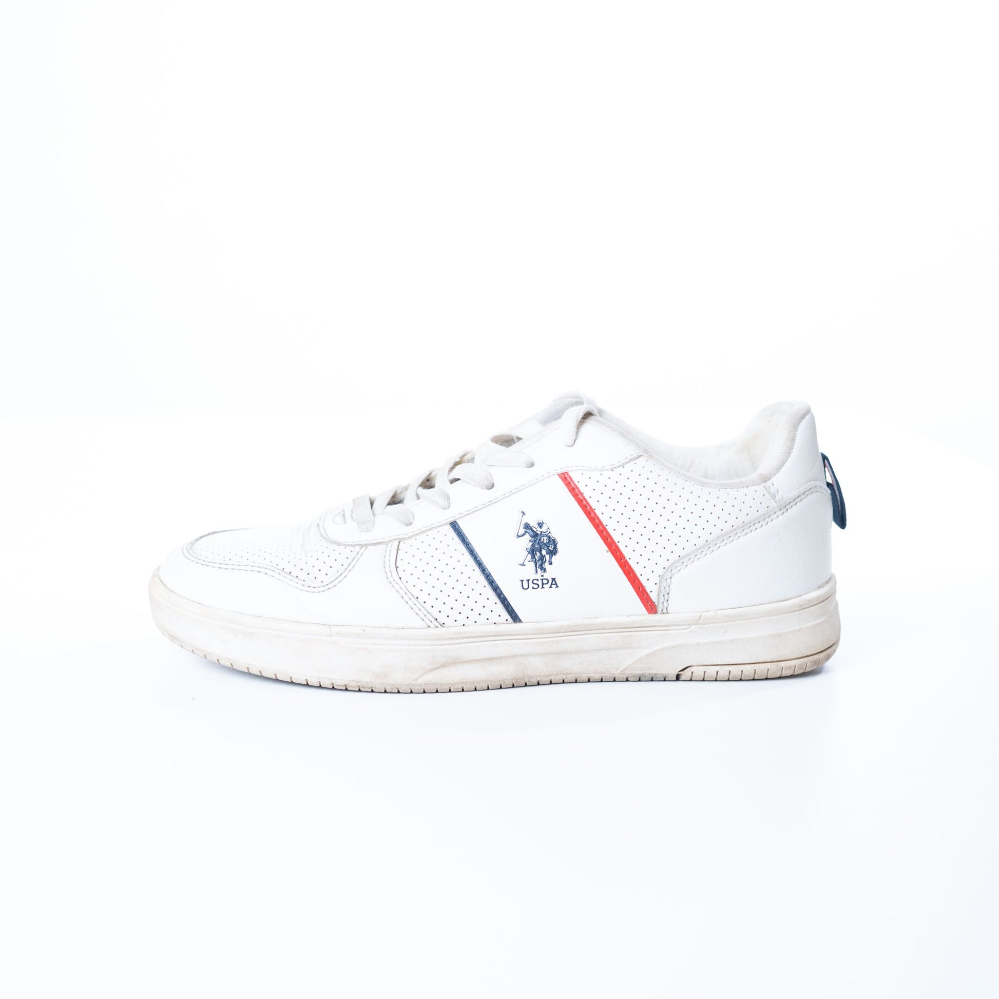 US Polo Assn Off White Reggie Sneakers