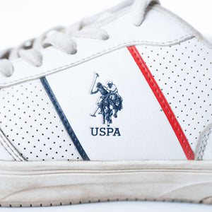 US Polo Assn Off White Reggie Sneakers