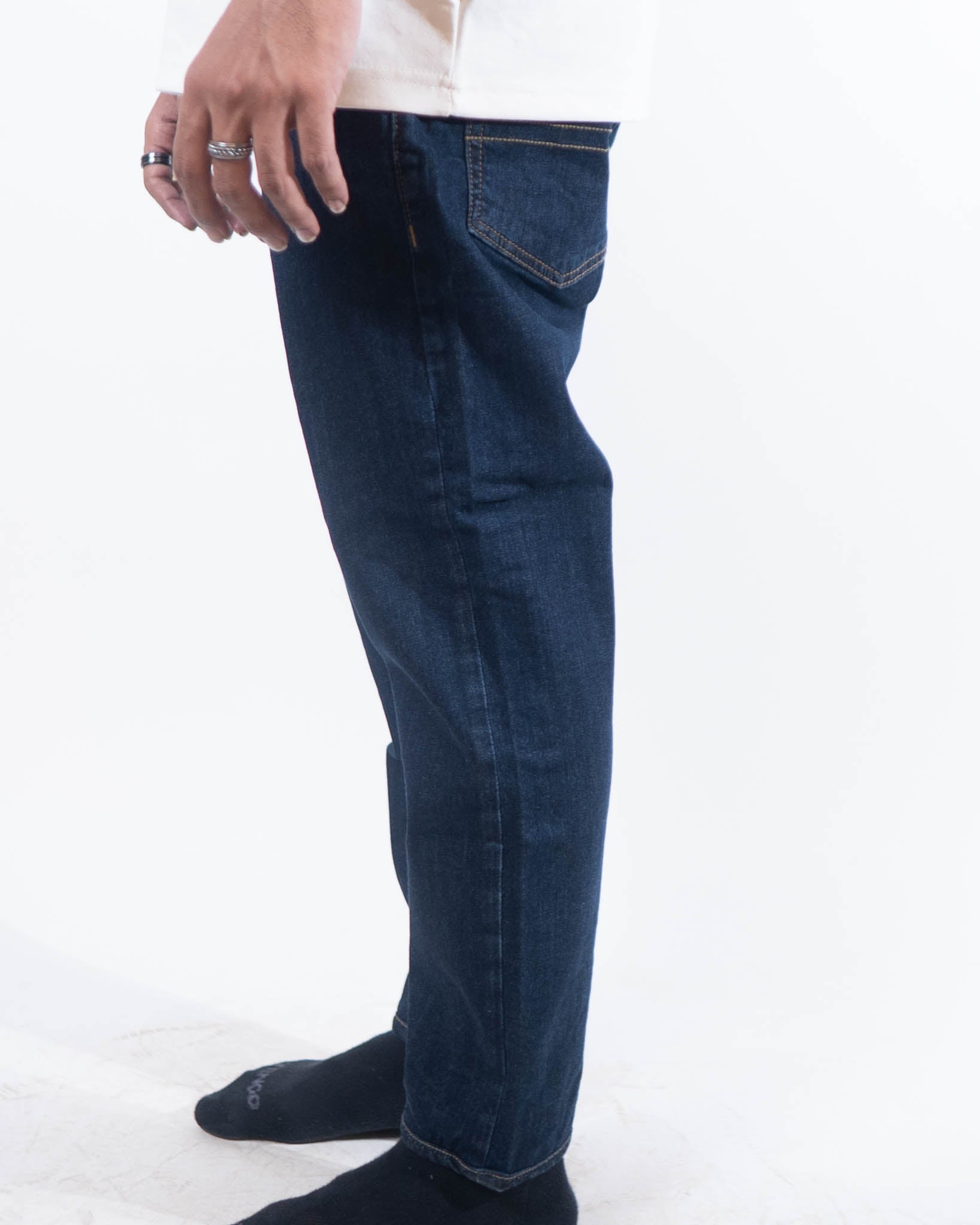 Tommy Hilfiger Ryan Reg Lightly Washed Straight Jeans - Dark Blue