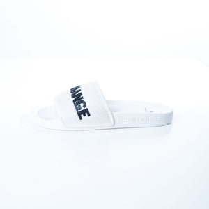 Armani Exchange White Beach Slippers
