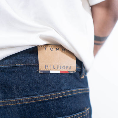Tommy Hilfiger Ryan Reg Lightly Washed Straight Jeans - Dark Blue