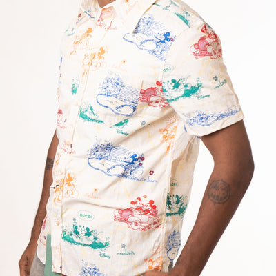 Gucci x Disney Mickey and Minnie Button up Shirt