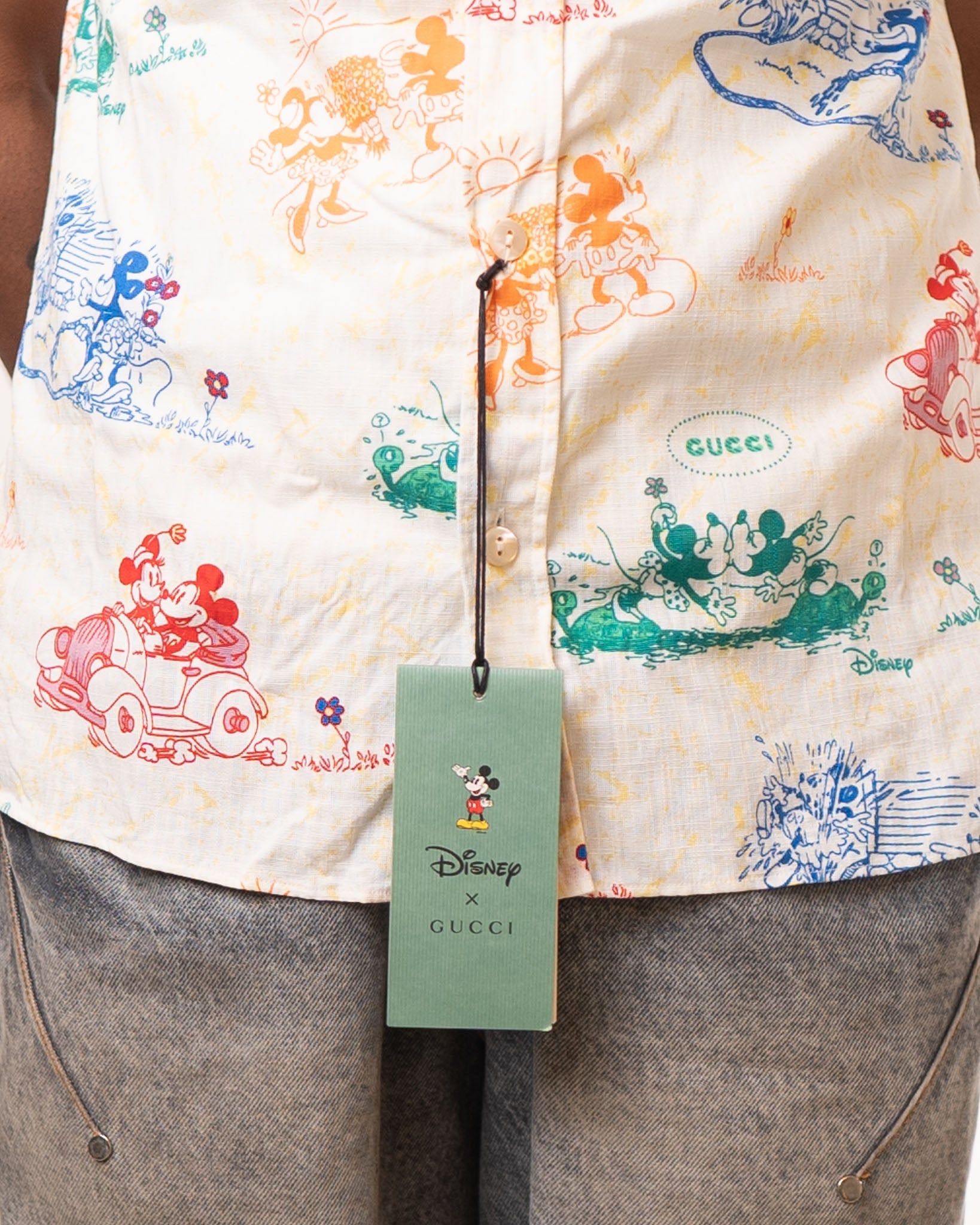 Gucci x Disney Mickey and Minnie Button up Shirt