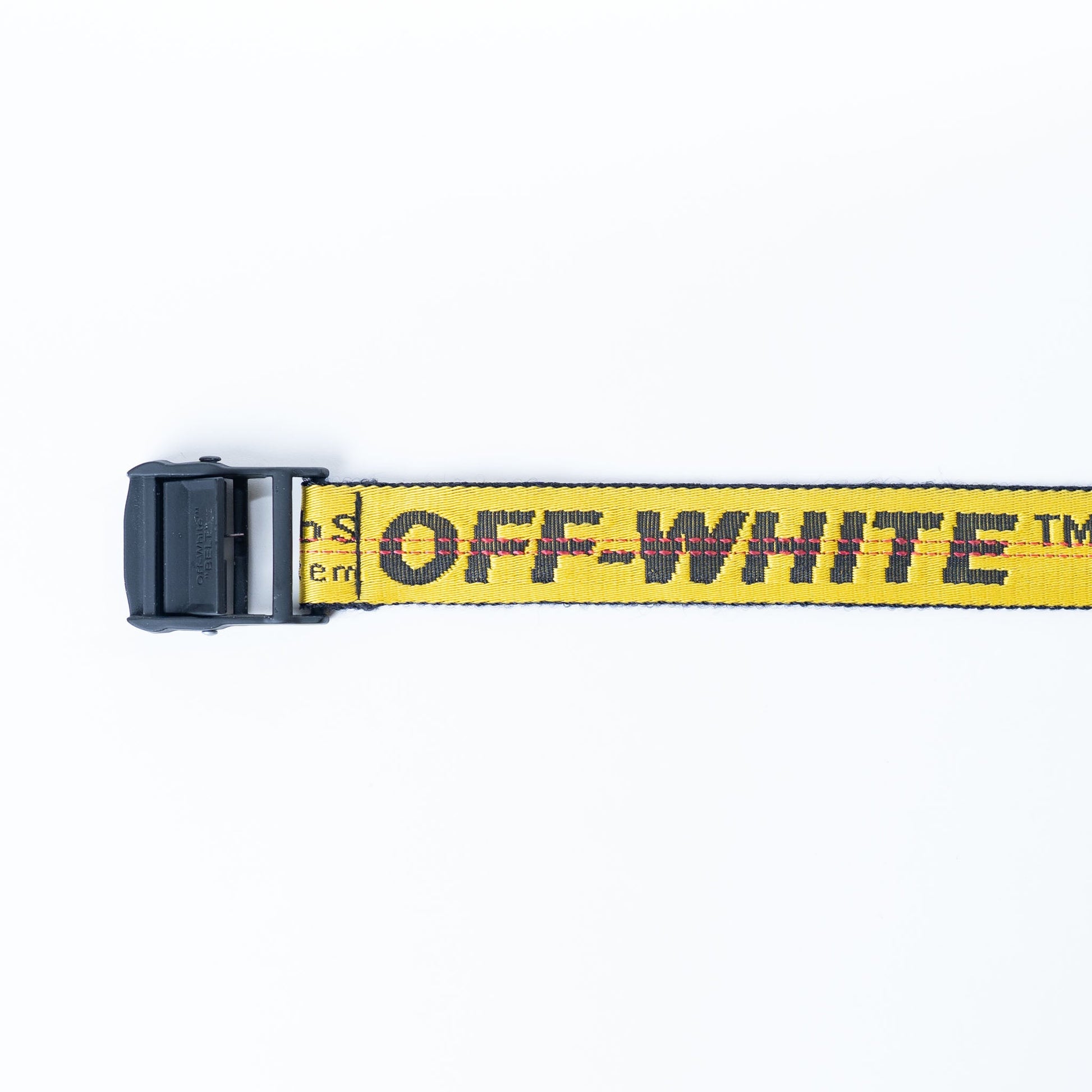 Off-white yellow industrial belt