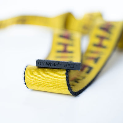 Off-white yellow industrial belt