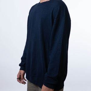 Zara Basic Crewneck Long Sleeve Black Tee
