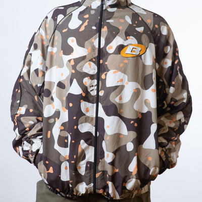 Bluorng camouflage zipper jacket