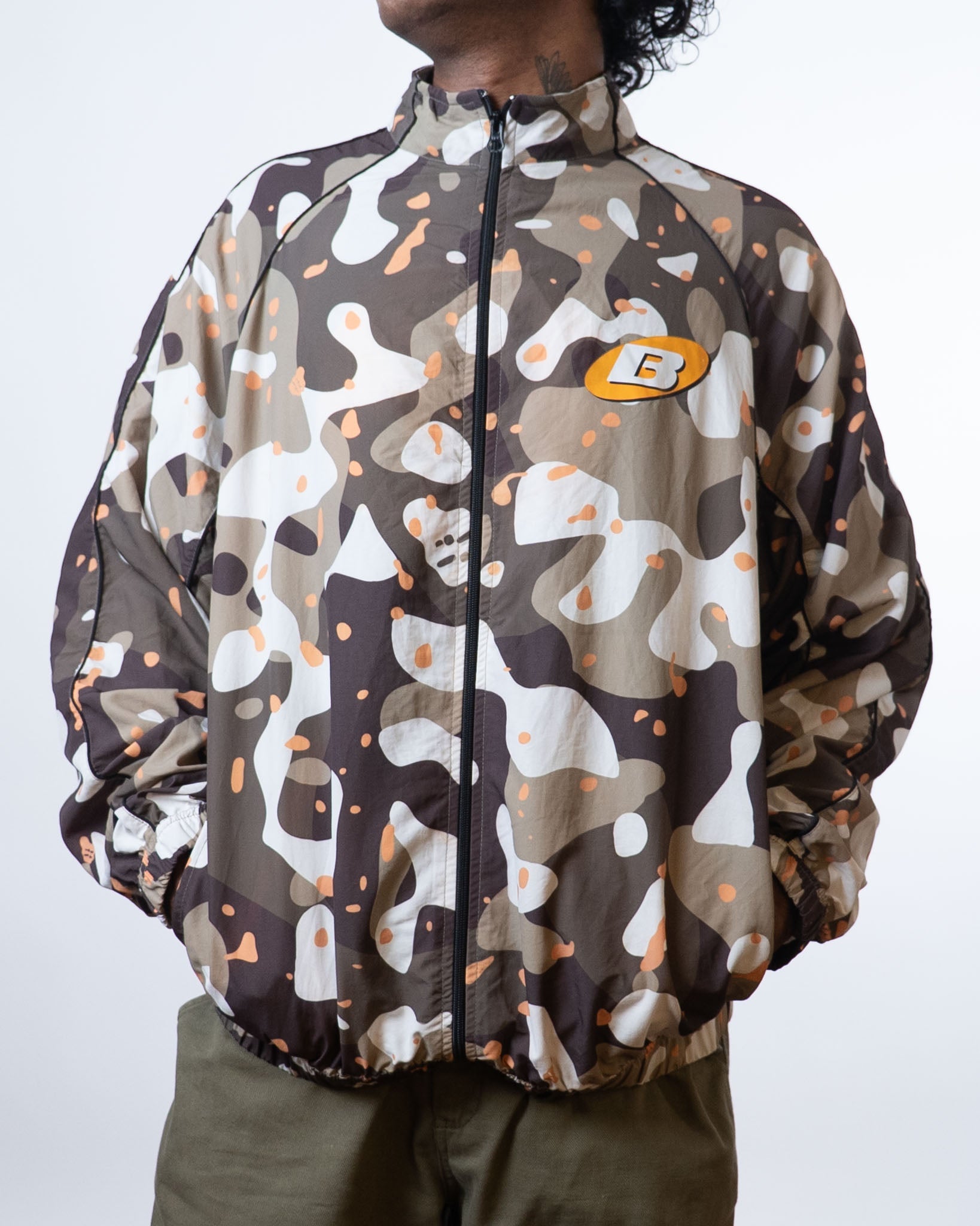 Bluorng camouflage zipper jacket