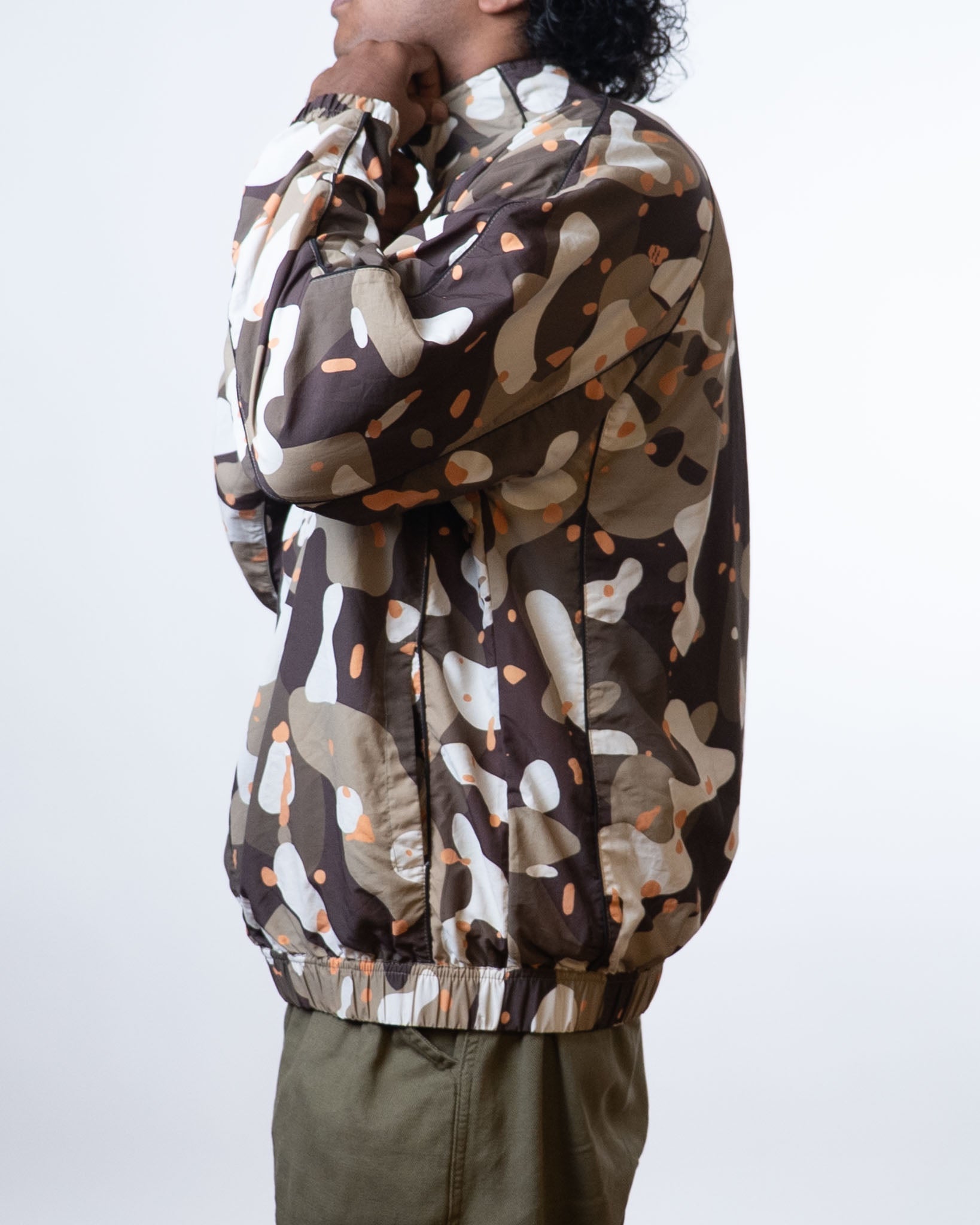Bluorng camouflage zipper jacket