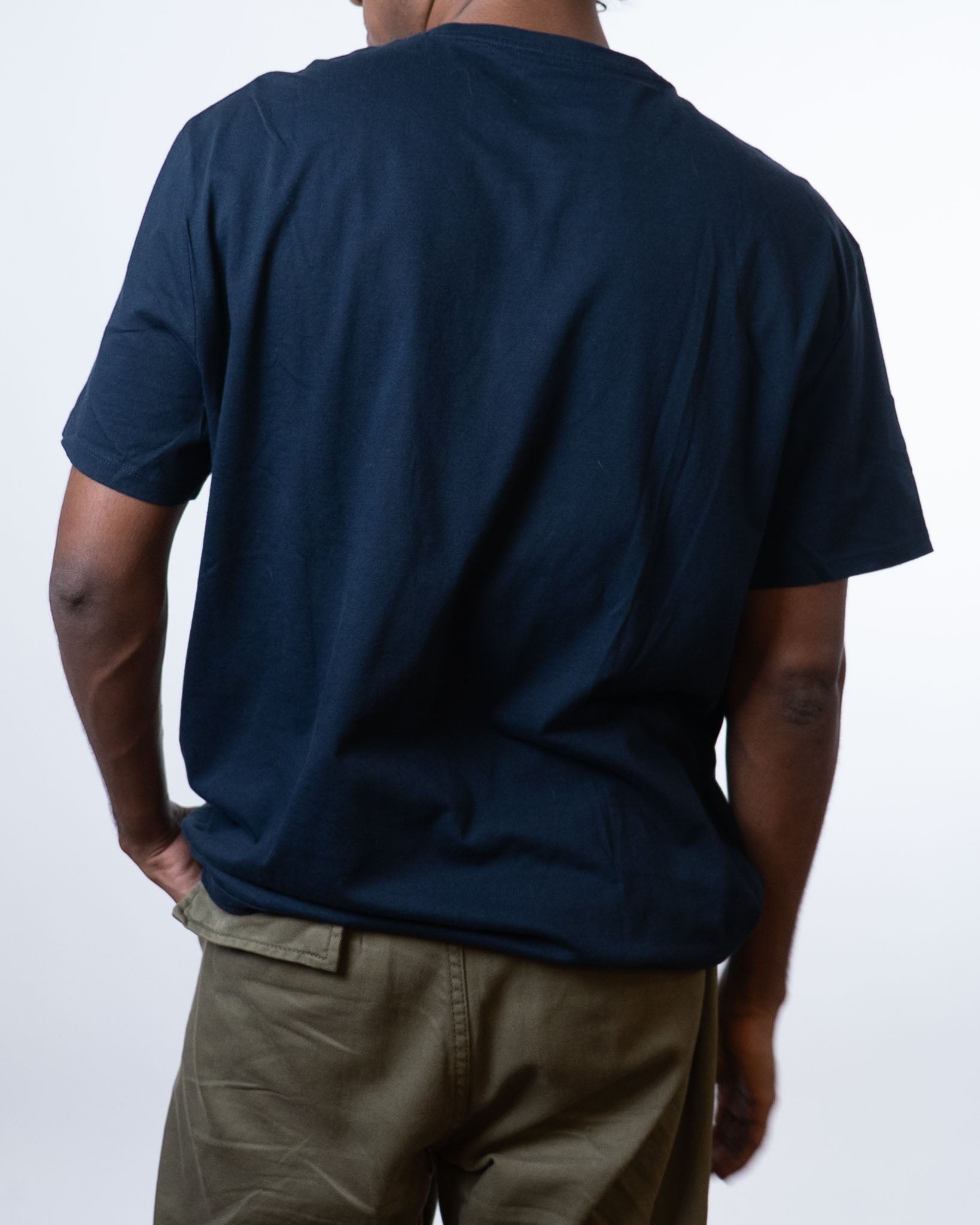Armani Exchange Multiple Logo Navy Blue Tee